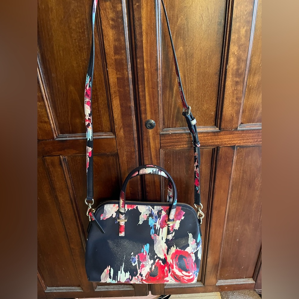 Kate Spade, floral, leather bag - Picture 3 of 11